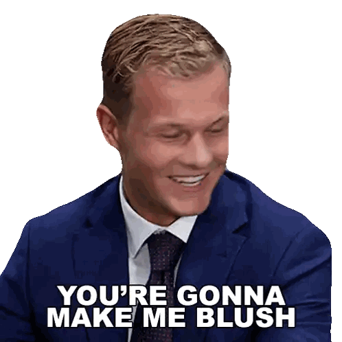 Man in Suit Smiling Gonna Make Me Blush