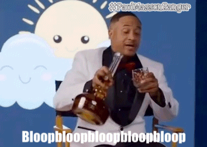 Man In Suit Smoking Bong Holding Whiskey GIF