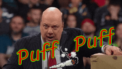 Man in Suit Smoking Saying Puff Puff
