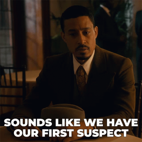 Man in Suit Sounds Like We Have Our First Suspect