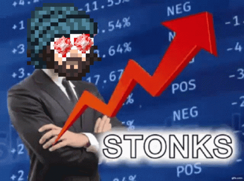 Man in Suit Standing Before Stock Chart