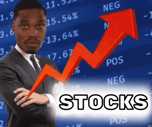 Man in Suit Standing in Front of Stock Graph