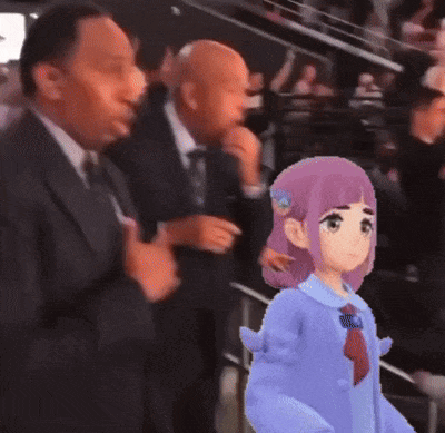 Man in Suit Standing Next to Girl in Blue Shirt
