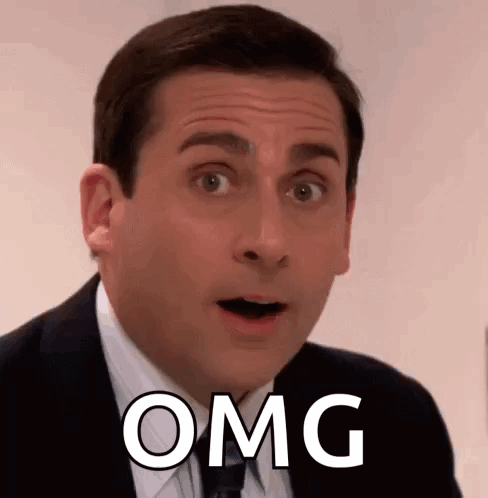 Man in Suit Surprised With OMG