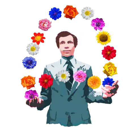 Man in Suit Surrounded by Flowers Good Truth