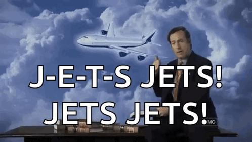 Man In Suit Talking About Jets GIF