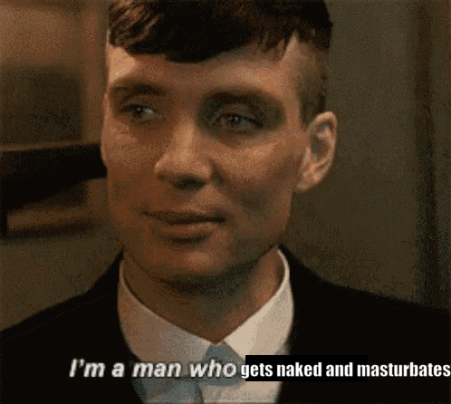 Man In Suit Talking About Masturbation GIF