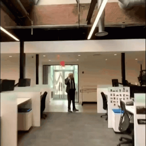 Man In Suit Talking On Cell Phone