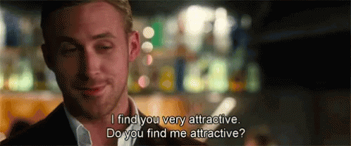 Man in Suit Talking Says I Find You Very Attractive