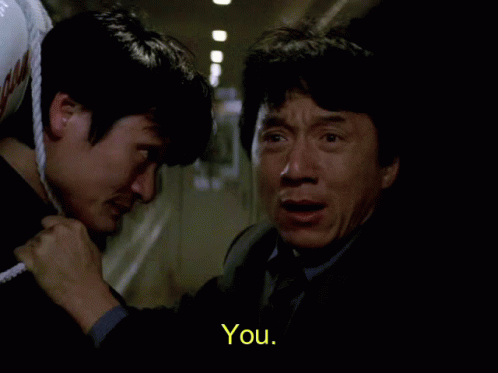 Man In Suit Talking To Another Man Saying You GIF