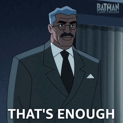 Man in Suit That's Enough