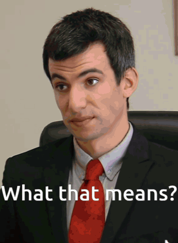 Man in Suit Thinking What That Means