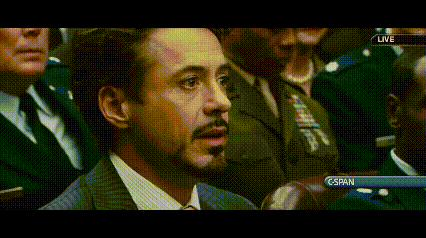 Man In Suit Watching C-SPAN Broadcast GIF