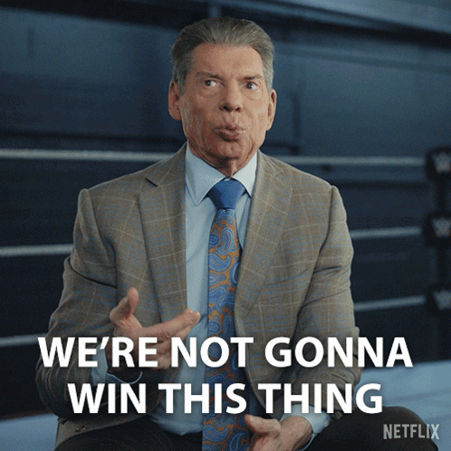 Man in Suit We're Not Gonna Win This Thing Netflix