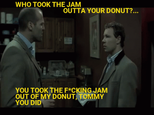 Man in Suit Who Took the Jam Outta Your Donut
