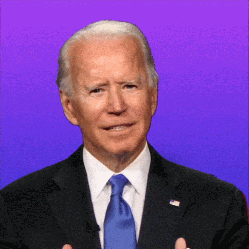 Man in Suit With American Flag Lapel