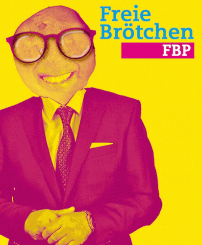 Man In Suit With Bread Face And Glasses GIF