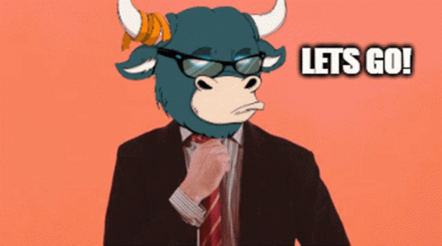 Man In Suit With Bull Head GIF