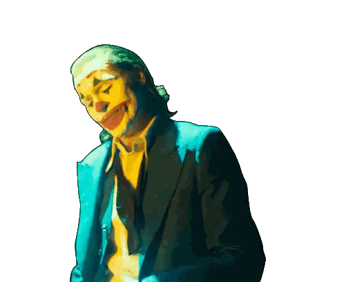 Man in Suit with Clown Face