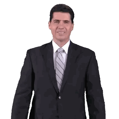 Man in Suit with Fox Deportes Logo
