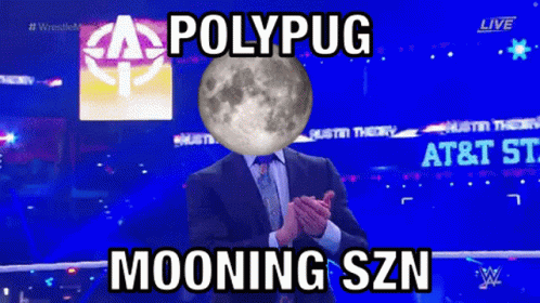 Man in Suit With Full Moon Face Polypug Mooning Szn