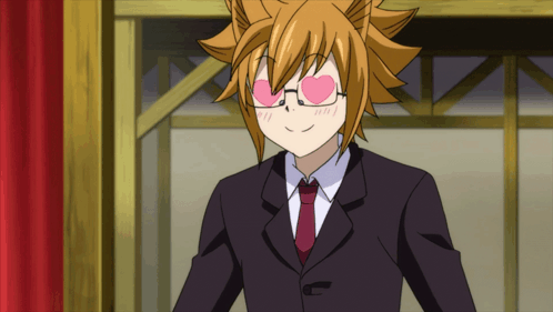 Man in Suit With Heart Shaped Eye