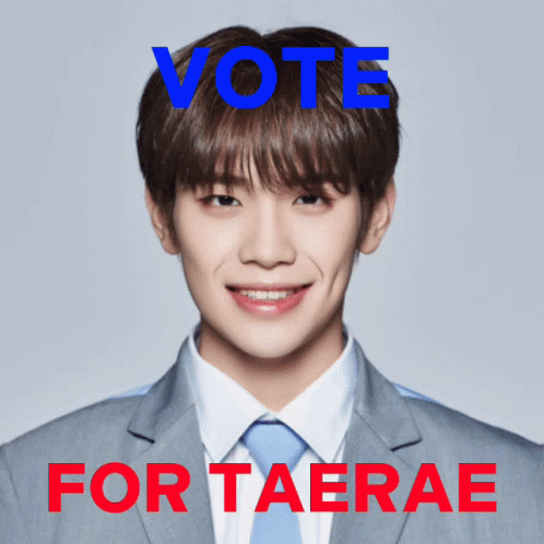 Man in Suit With Vote for Taerae