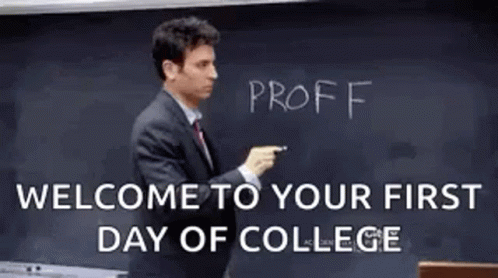 Man In Suit Writing On Blackboard GIF