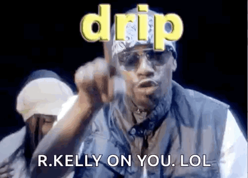 Man In Sunglasses And Bandana Flips Off Another Man GIF