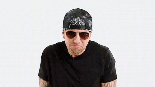 Man in Sunglasses and Bandana Making Funny Face