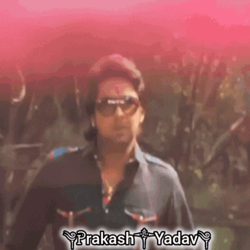 Man in Sunglasses and Black Shirt Prakash Yadav