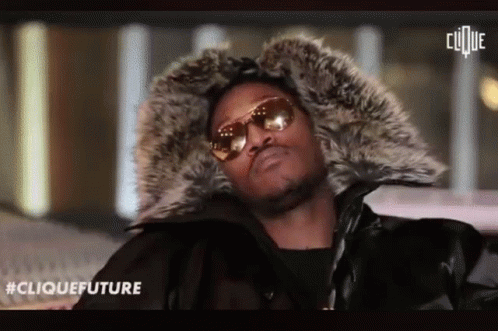 Man in Sunglasses and Fur Coat #CliqueFuture