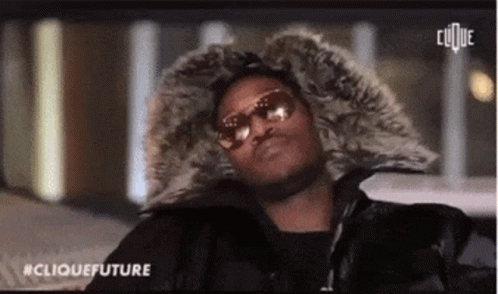 Man in Sunglasses and Fur Hooded Jacket