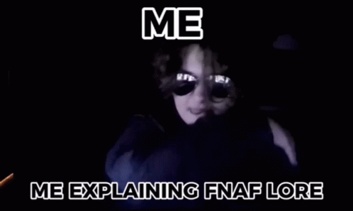 Man in Sunglasses and Gloves Making Funny Face Explaining FNAF Lore