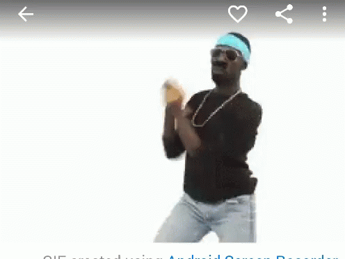 Man in Sunglasses and Headband Dancing on Phone Screen