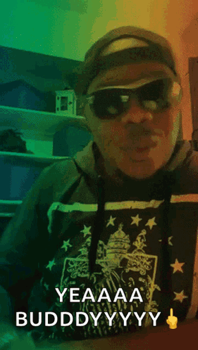 Man In Sunglasses And Hoodie Giving Middle Finger GIF
