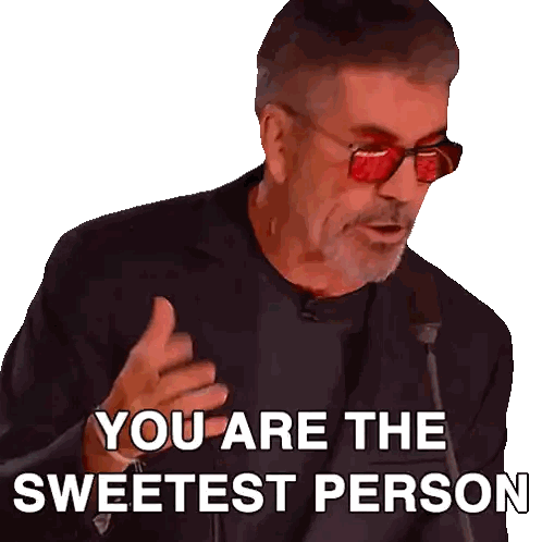 Man in Sunglasses and Suit Says You Are the Sweetest Person