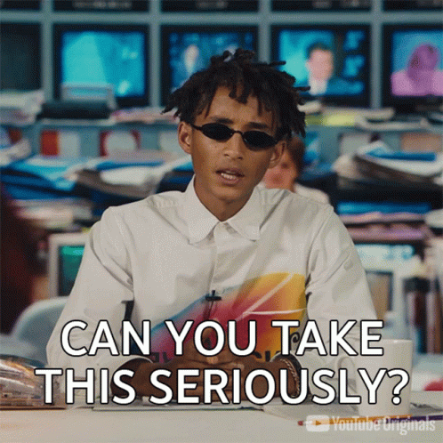 Man In Sunglasses Asking Can You Take This Seriously GIF