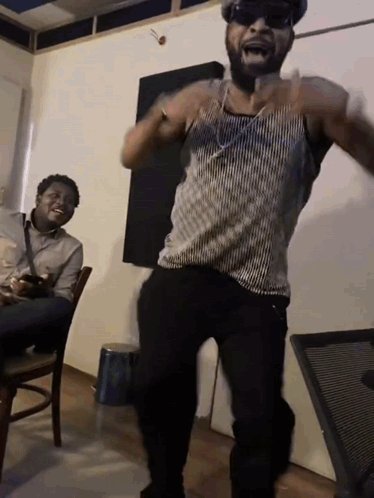 Man In Sunglasses Dancing, Another Sitting GIF