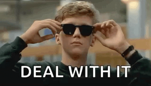 Man In Sunglasses Saying Deal With It GIF