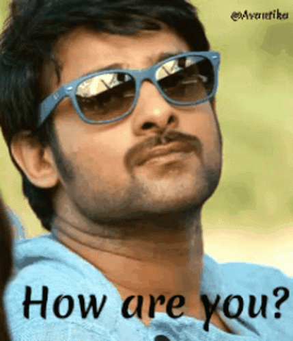 Man In Sunglasses Saying How Are You GIF