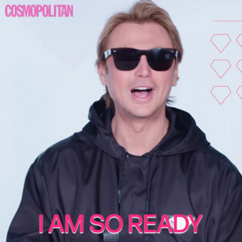 Man In Sunglasses Saying I Am So Ready GIF