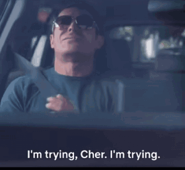 Man in Sunglasses Saying I Can Feel Something