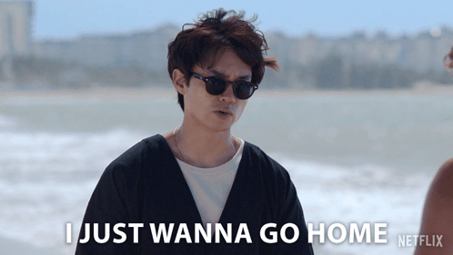 Man In Sunglasses Saying I Just Wanna Go Home Netflix