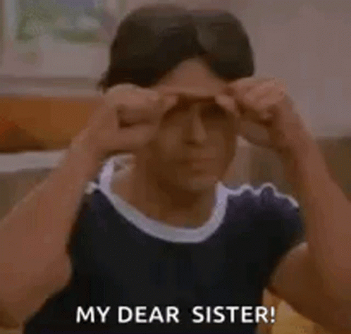 Man In Sunglasses Saying My Dear Sister GIF