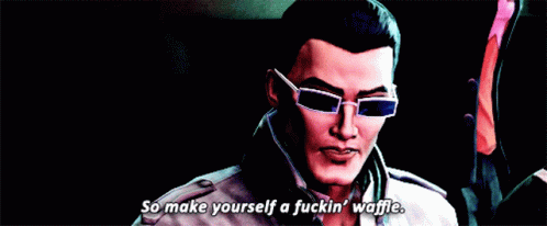 Man in Sunglasses Says So Make Yourself a Fuckin Waffle