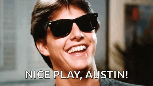 Man In Sunglasses Smiling Nice Play Austin GIF