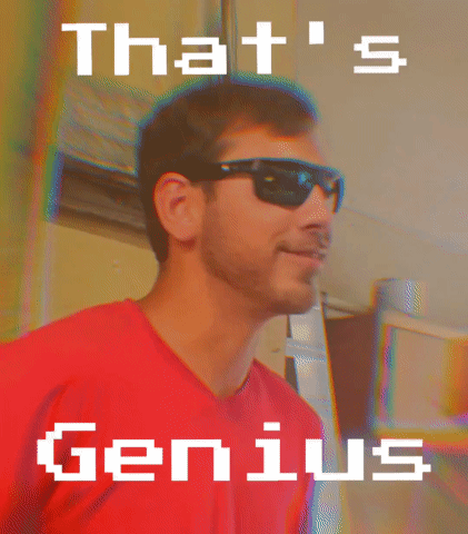 Man In Sunglasses That's Genius GIF