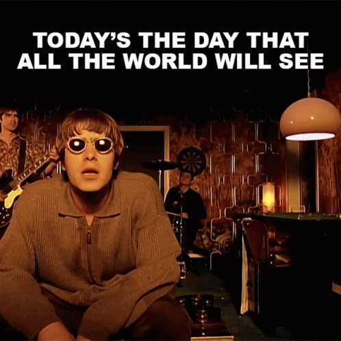 Man in Sunglasses Today's the Day All World Will See
