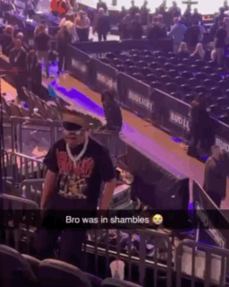 Man in Sunglasses with Bro Was in Shambles T-Shirt